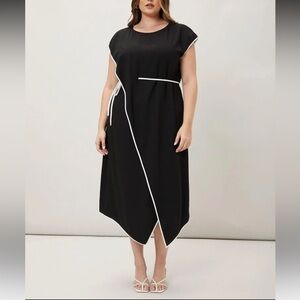 Elegant Black Wrap Dress